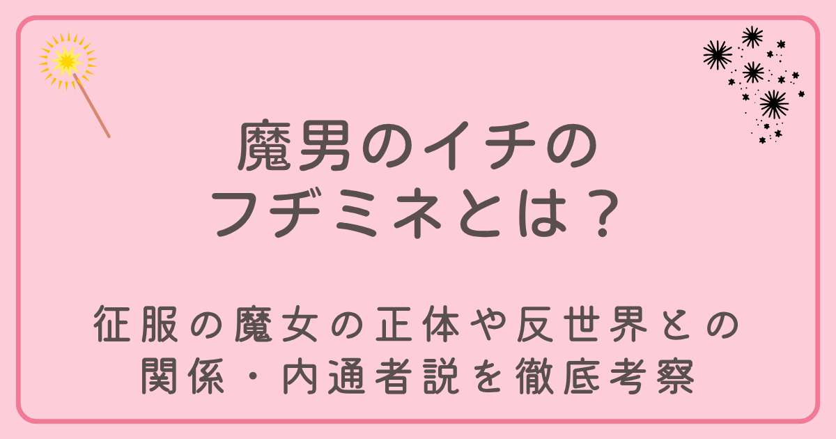 魔男のイチのフヂミネとは